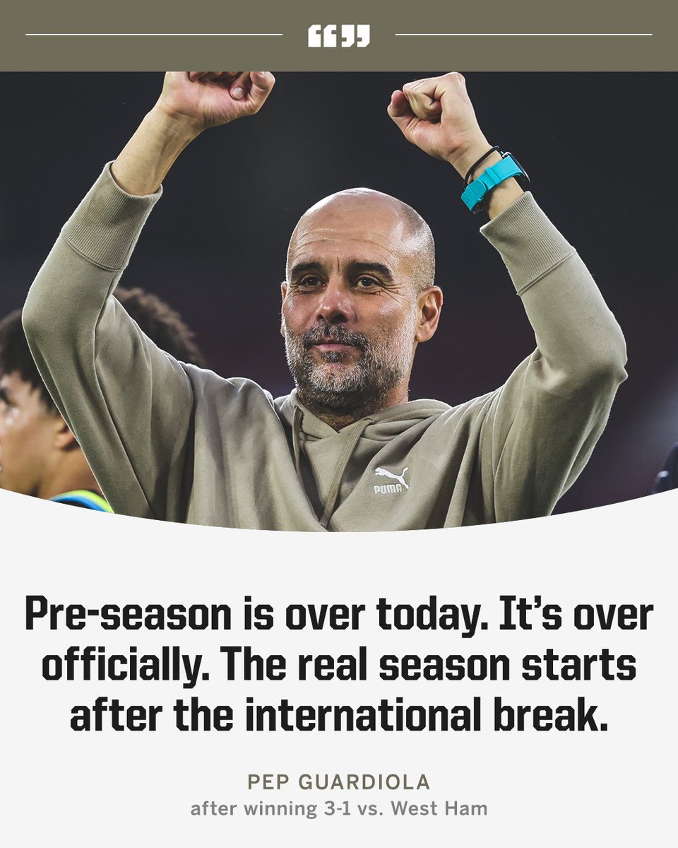 Man City have won all three of their final ‘pre-season’ games 😅