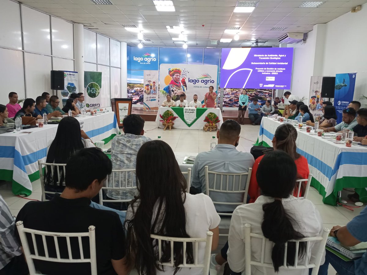 comagaec's tweet photo. #Taller/COMAGA, en coordinación con el  @MAATE  iniciaron en Lago Agrio la jornada de capacitación  "Acuerdo Ministerial 113 - Plásticos de un solo uso - Separación en la Fuente - Economía Circular Inclusiva" dirigido a personal técnico administrativo del área ambiental de GAD https://t.co/wbVebZr0fJ