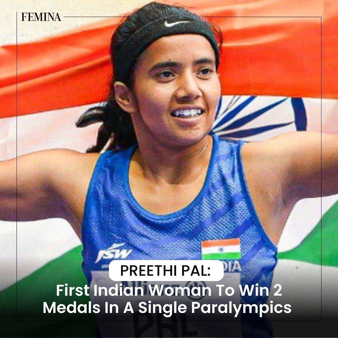 FeminaIndia's tweet image. The women of our country, writing history…🇮🇳

#PreethiPal #Femina #Trending #Achievers #Paralympics