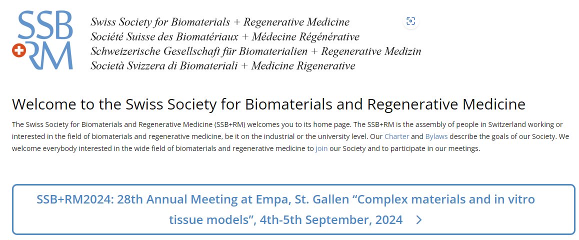 I am trilled to meet my Swiss colleagues at the upcoming @SSB_RM conference this week, with excellent organization by our president <a href="/markus_rottmar/">Markus Rottmar</a> <a href="/Empa_CH/">Empa</a> SG ssbrm.ch/ssbrm2024/