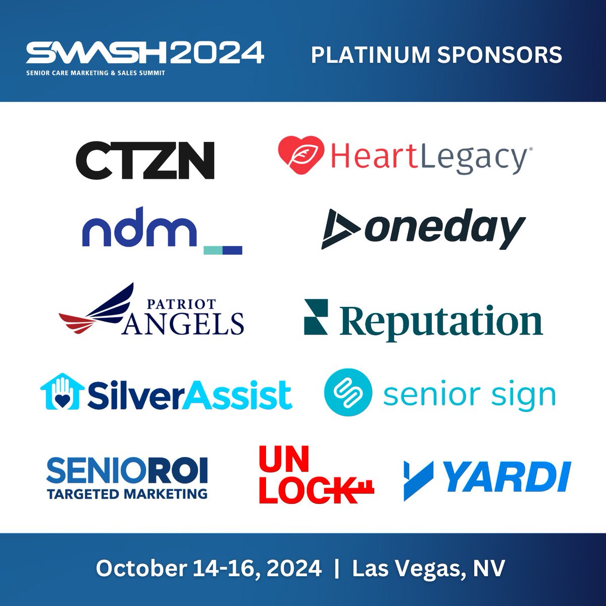 "A huge thank you to this year's Platinum sponsors for their unwavering support—your contribution means the world to us!"