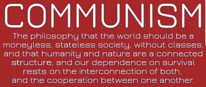 LeftyBesty's tweet image. Once and for all: communism is not “the government controls stuff.” That’s impossible, since there is no formal government in communism. You wanna call it authoritarianism, fine, that at least makes sense…but stop showing what gullible rubes you are by calling it communism.