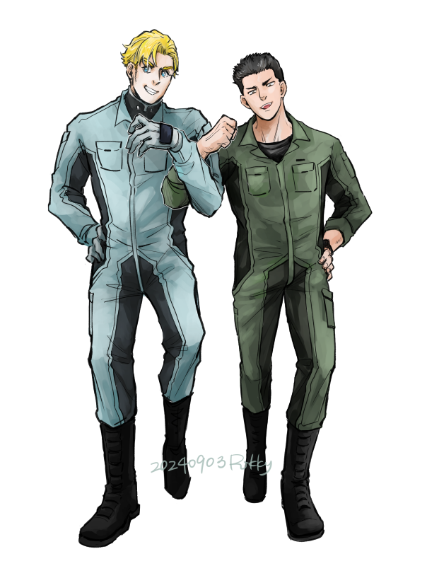 「スミスとイサミ 何か描こうと思って」|Rｯｷｰさん(通販はBooth)のイラスト