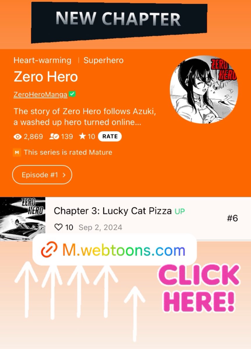 New <a href="/ZeroHeroManga/">Zero Hero Manga</a> chapter is out on <a href="/webtooncanvas/">WEBTOON CANVAS</a> !!!!

Let us know what you think and please help us grow by sharing it with friends 🙏 

Retweets are appreciated it 😭