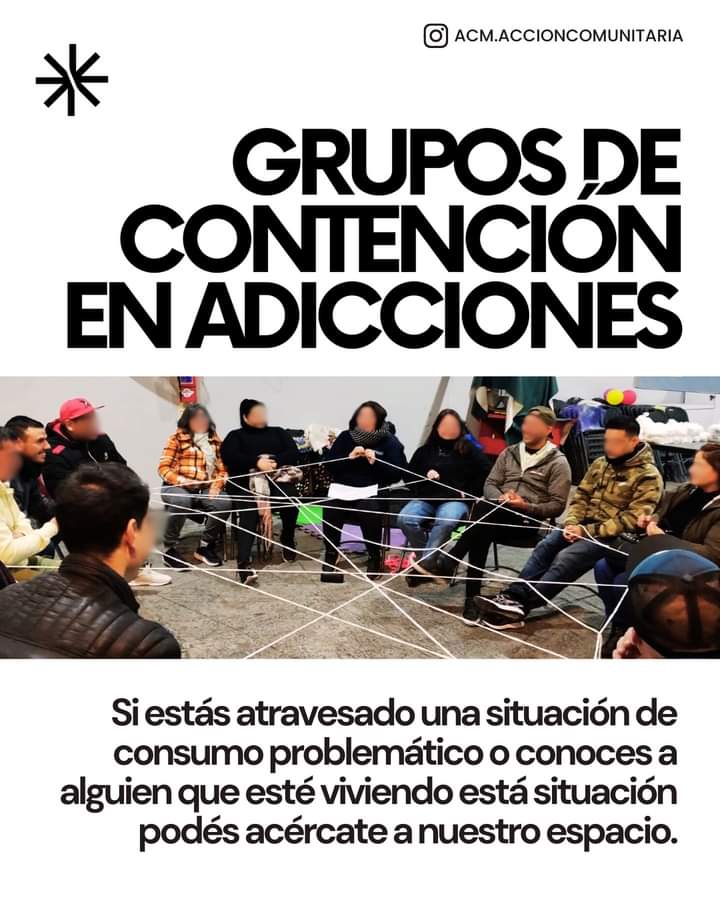 acm_ccnv's tweet image. El viernes pasado en los Grupos de Contención en Adicciones y referentes afectivos reflexionamos sobre los mitos en el consumo problemático de sustancias y la importancia de tejer redes de acompañamiento y contención.
¡Te esperamos!
viernes 19 hs. en Guaraní 375 -Centro de Acción