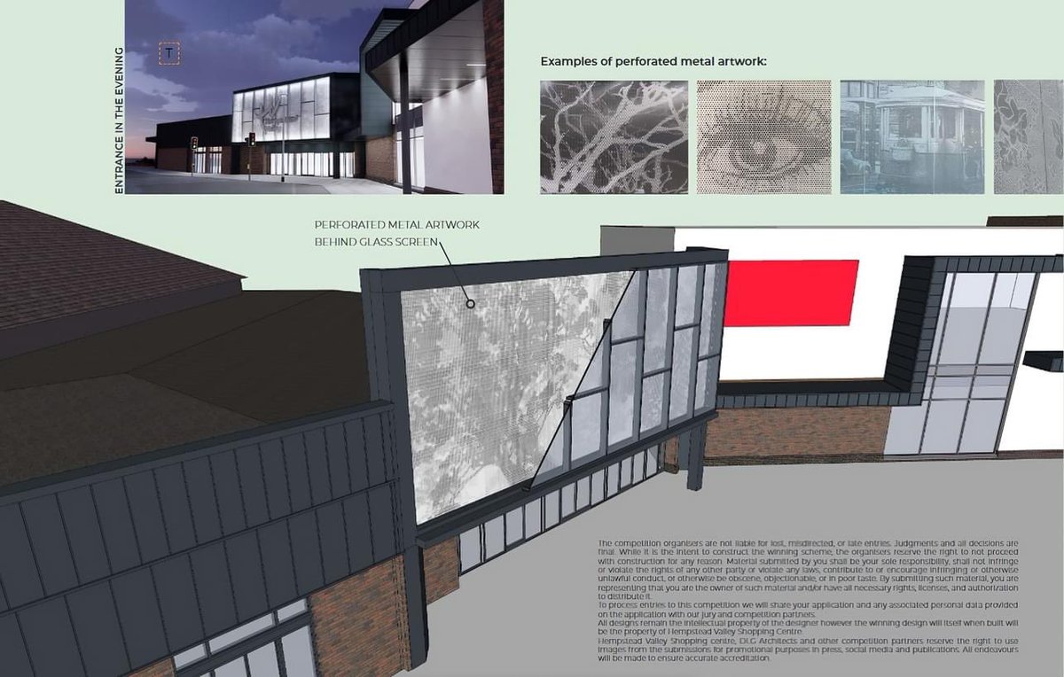 🎨 Hempstead Valley Shopping Centre Artwork Competition 🎨

Calling all artists and designers! A unique opportunity to have your artwork displayed above the new South Mall entrance.   For full details, please see the attached. 

#hempsteadvalley #artwork #competition