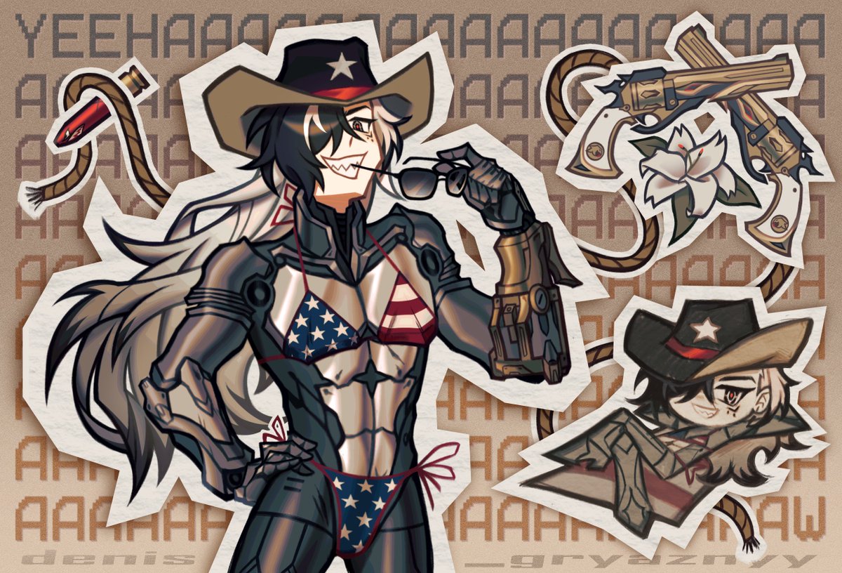denis_gryaznyy's tweet image. reposting my bootyhill art cuz i forgor to do it earlier
im begging you twitter show it to more than 3 people i really spent a lot of time drawing this
RAAAHH AMERICA🦅
#HonkaiStarRail #Boothill