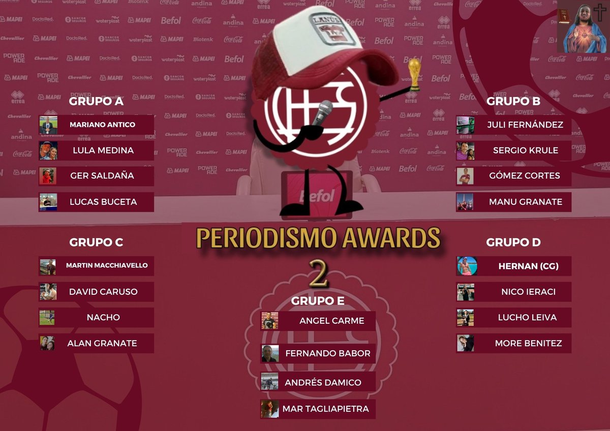 ReligionGranate's tweet image. #PA2  🔶FASE DE GRUPOS 🎤🏆

🔸Avanzan los 2 Primeros de cada grupo + los 2 mejores terceros.

🔸16hs para votar.

ℹ️Los grupos fueron armados en base a la cantidad de seguidores.

⬇️Abajo las Encuestas.