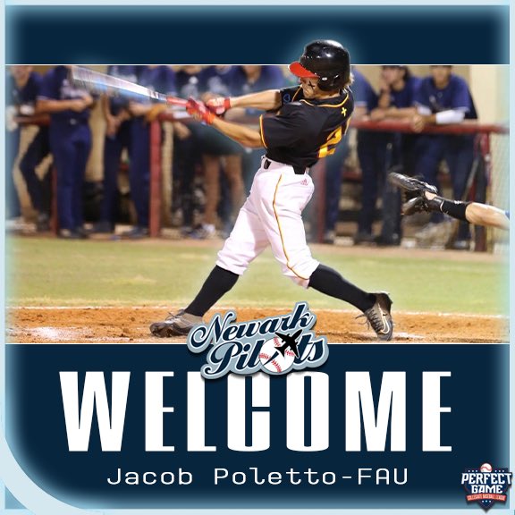 Newark Pilots (@newarkpilots) on Twitter photo Happy to welcome <a href="/JacobPoletto/">Jacob Poletto</a> to the squad 🤝 #GoLotsGo <a href="/FAUBaseball/">Florida Atlantic Baseball</a>
#takeoff #pilots #summer #summerball #college #collegebaseball #photography #photo #team Happy to welcome <a href="/JacobPoletto/">Jacob Poletto</a> to the squad 🤝 #GoLotsGo <a href="/FAUBaseball/">Florida Atlantic Baseball</a>
#takeoff #pilots #summer #summerball #college #collegebaseball #photography #photo #team