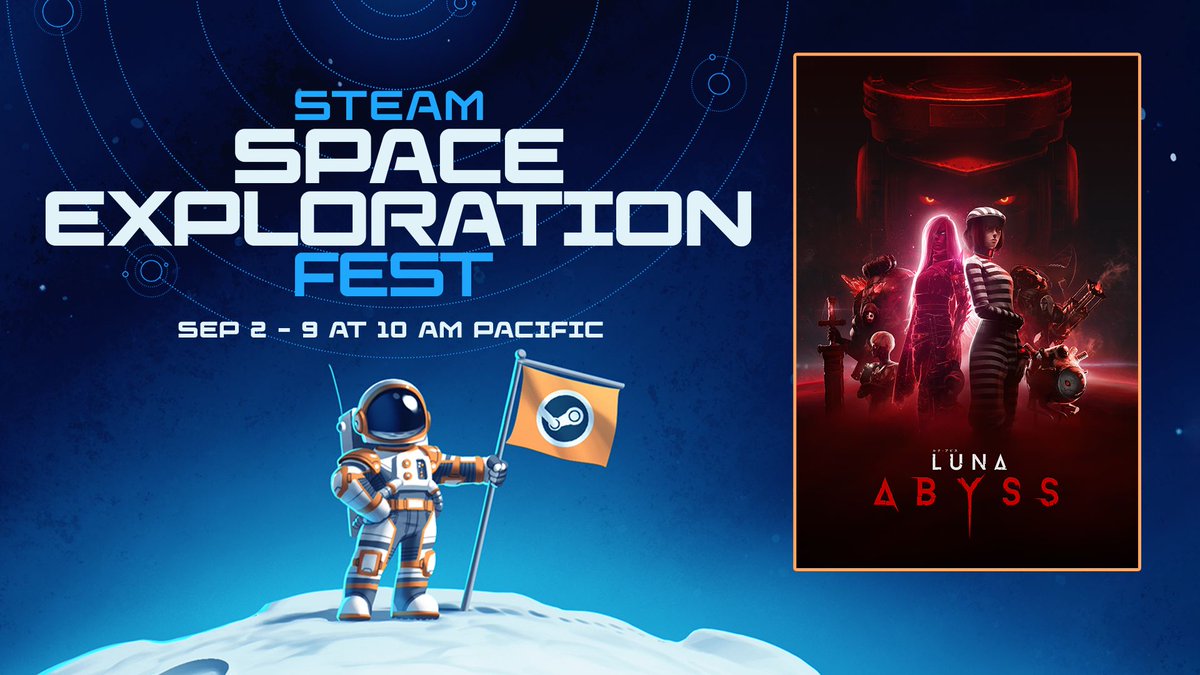 This week Luna Abyss is taking part in Steam's Space Exploration Fest! You can head over to our steam page right now &amp; play our demo. Happy exploring, scouts!

buff.ly/3xUY0zD