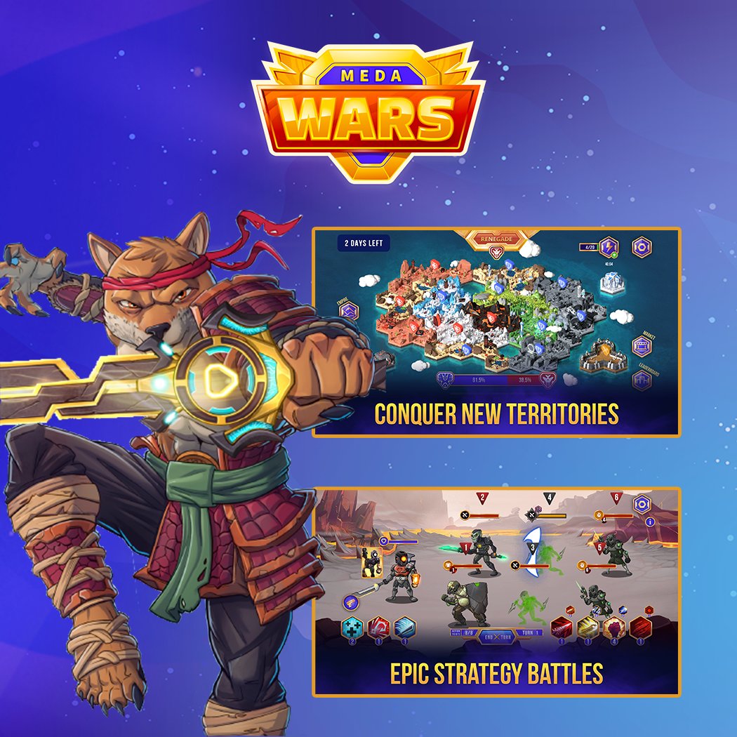 swarmresistance's tweet photo. 🚀 New #MedaWars Weekly Season Has Started! 🚀

Equip #Cryptomeda NFTs, join the battle, and conquer territories on the battlefield. The top 10 players will earn $TECH, #MarksOfHonor, and weapon scraps to upgrade your #NFTs! 🛡️⚔️

#BlockchainGaming #Web3 #NFTGaming #PlayToEarn https://t.co/exqOmQwkSJ