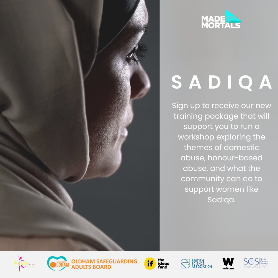 New training package out now.🎧

Sadiqa’s Story will challenge you to walk in the shoes of a character with experience of #HonourBasedAbuse and #Domesticviolence.

Click the link to sign up ➡️i.mtr.cool/qqcfyutype