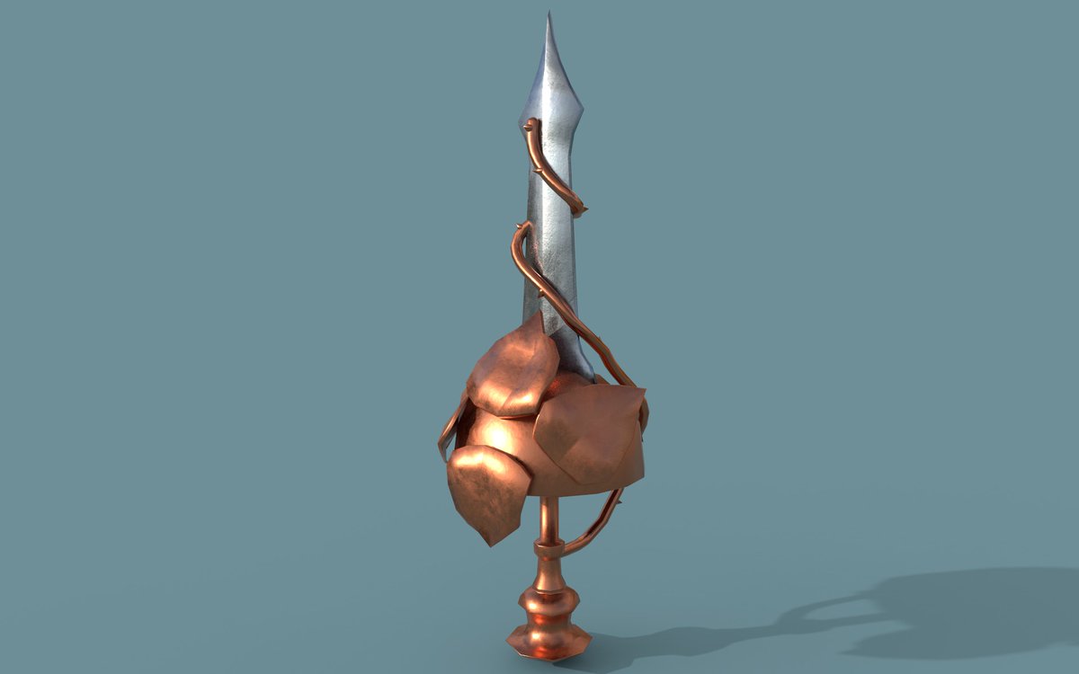 Now with textures!

#swordtember2024 Day2: Floral
