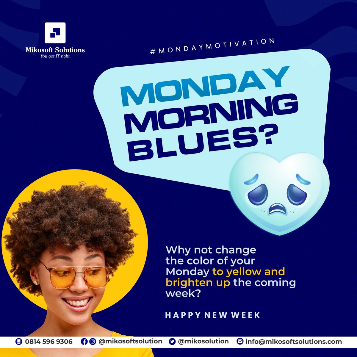mikosolution's tweet photo. Have an amazing new week friends.💙
#mikosoftsolutions 

Forget about Wizkid China Town Morayo Kelly #ENDBADGOVERNANCE Unilag #Tomarket Kaduna https://t.co/WFuO9FaSHk