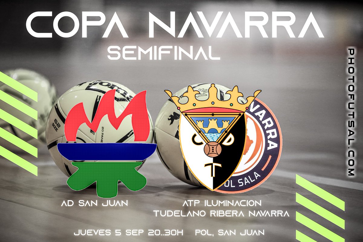 photofutsal's tweet photo. 📅 Jueves 5 sept
⏰️ 20:30h
🆚️ @ADSanJuanFS
🏟 Pol. San Juan
🏆 1/2 Copa Navarra https://t.co/B247J1gENL