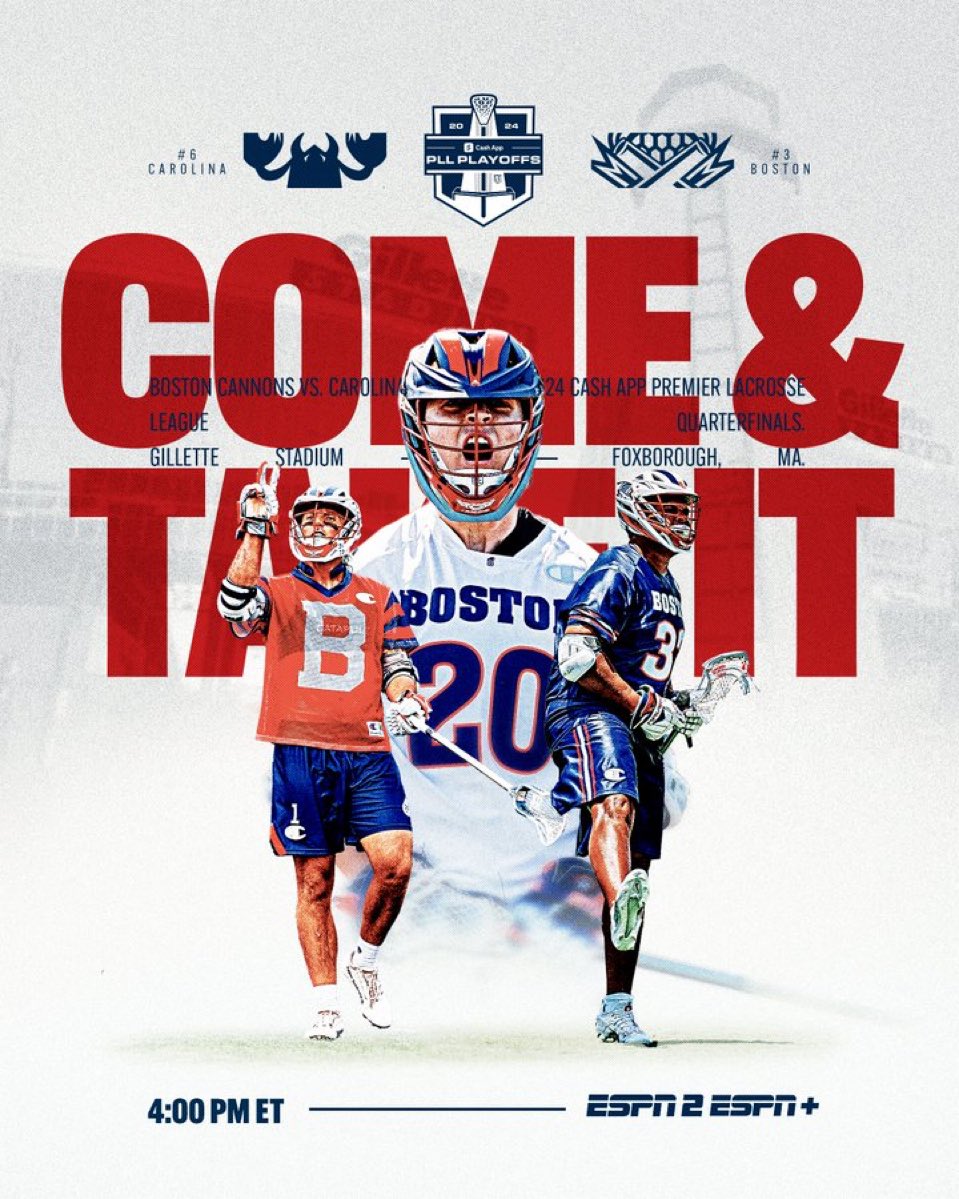 huntinhandle's tweet photo. PLL Playoffs

Cannons -1.5 (-120) FD 3U⭐️
O22.5 (-110) FD 1.5U

Let’s roll https://t.co/pDa4cHSfZJ
