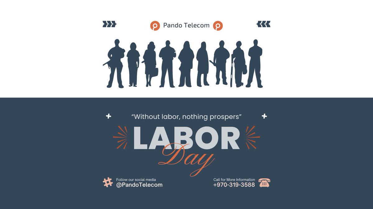 🎉 Happy Labor Day from Pando! Here’s to the backbone of our communities—our workforce. Thank you for everything you do! 🙌

#LaborDay #ThankYou #StayConnected #PandoTelecom