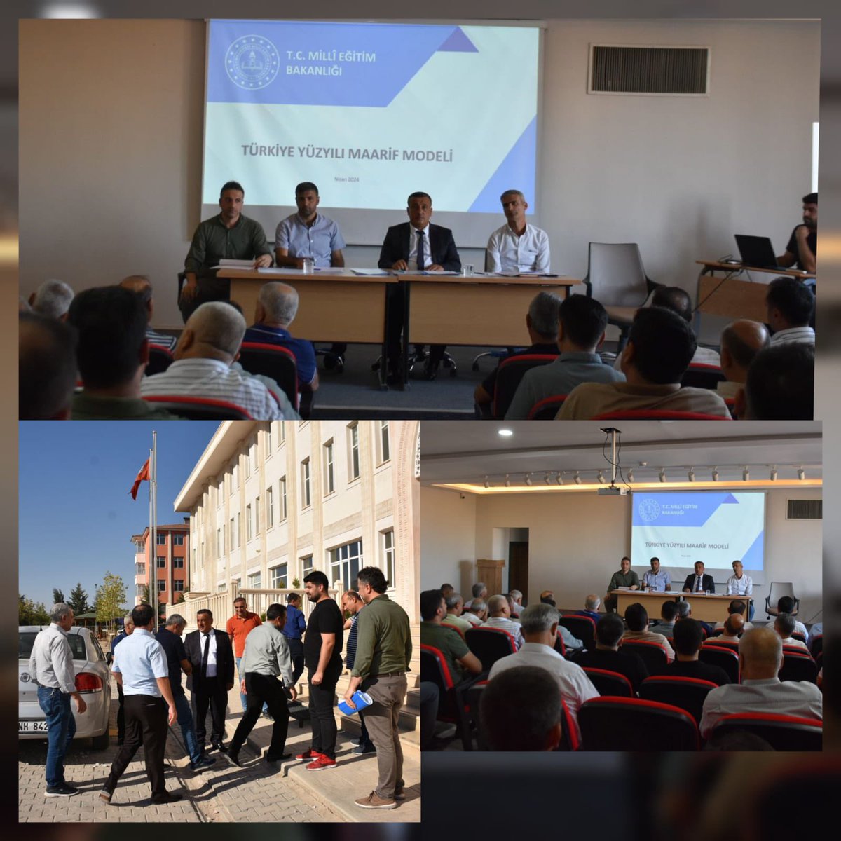 📍Seyit Mustafa Çelik Fen Lisesi 

İlçe Millî Eğitim Müdürümüz Sayın Ümit ÇETİN başkanlığında, şube müdürlerimizin de katılımıyla "Türkiye Yüzyılı Maarif Modeli Programı" hakkında gerekli bilgilendirmeleri yapmak ve İlçemizdeki Eğitim Öğretim ile ilgili diğer gündem maddelerini