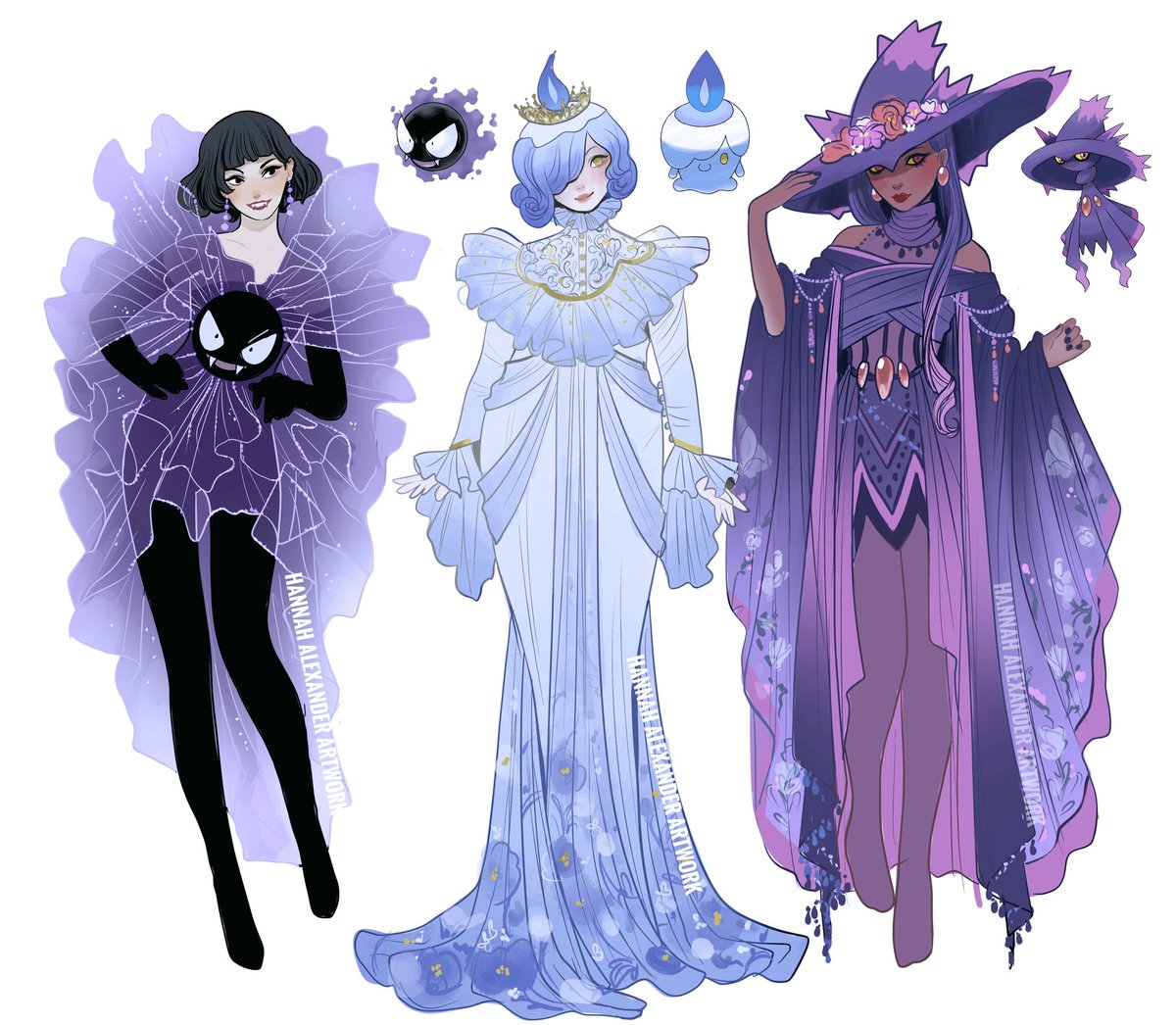 Ghastly 👻 Litwick 👻 Mismagius 👻