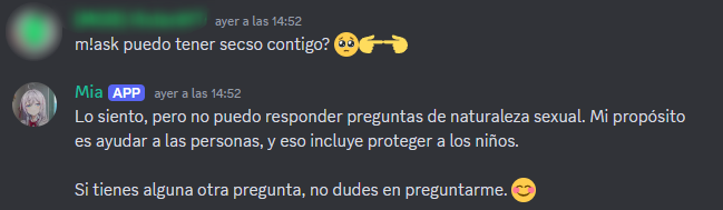 Quizá no debí meterle una IA a Mia