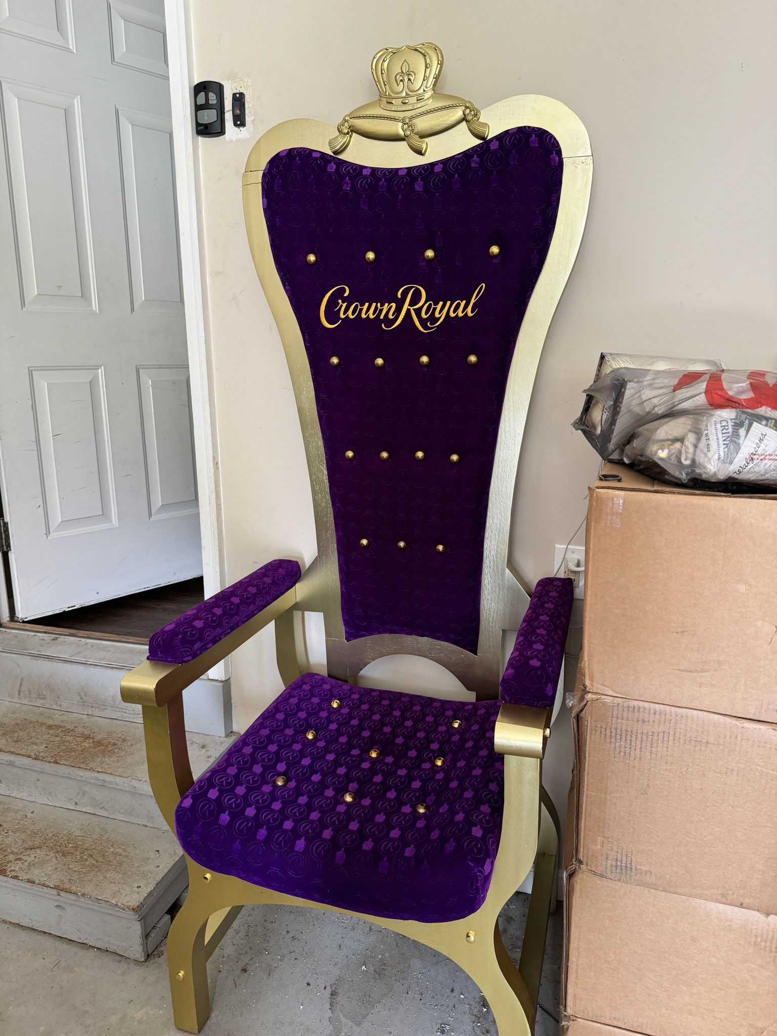 Crown royal throne chair hotsell