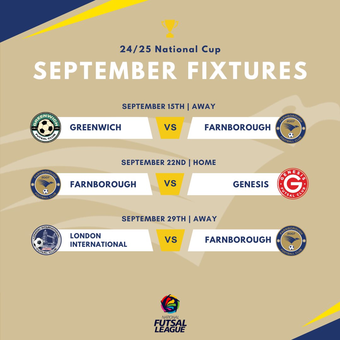 Happy September 🍂 We’re looking forward to getting the 24/25 season underway later this month with back-to-back cup fixtures