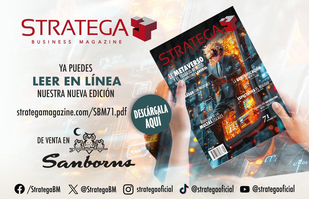 ✨¡Ya puedes leer en línea nuestra nueva edición!✨
#StrategaMagazine
-----------
Descárgala aquí:
strategamagazine.com/SBM71.pdf