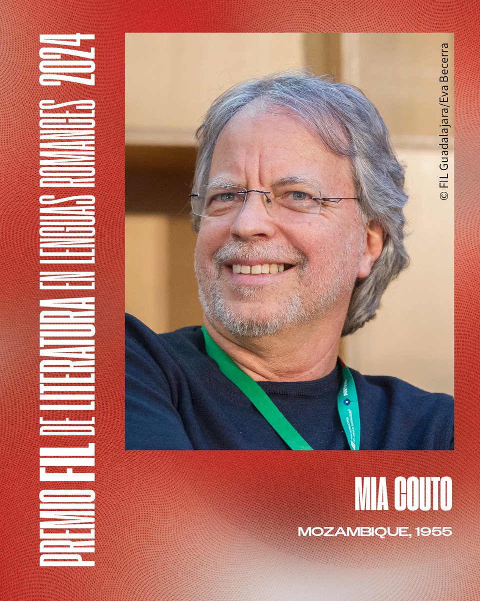 FILGuadalajara's tweet image. ¡Mia Couto es el ganador del #PremioFIL 2024! 🏆

Por su innovación lingüística y para reconocer “una obra literaria notable que integra y entreteje la crónica, el cuento y la novela”, un jurado conformado por reconocidos escritores y especialistas decidió conceder, de forma…