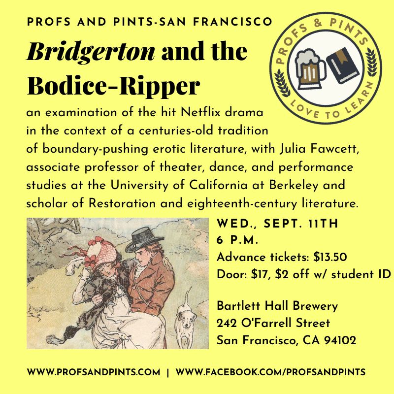 profsandpints's tweet image. September 11th in San Francisco! Details and tickets available at profsandpints.ticketleap.com/bodice/ #Bridgerton #LiteraturePosts #sanfransisco