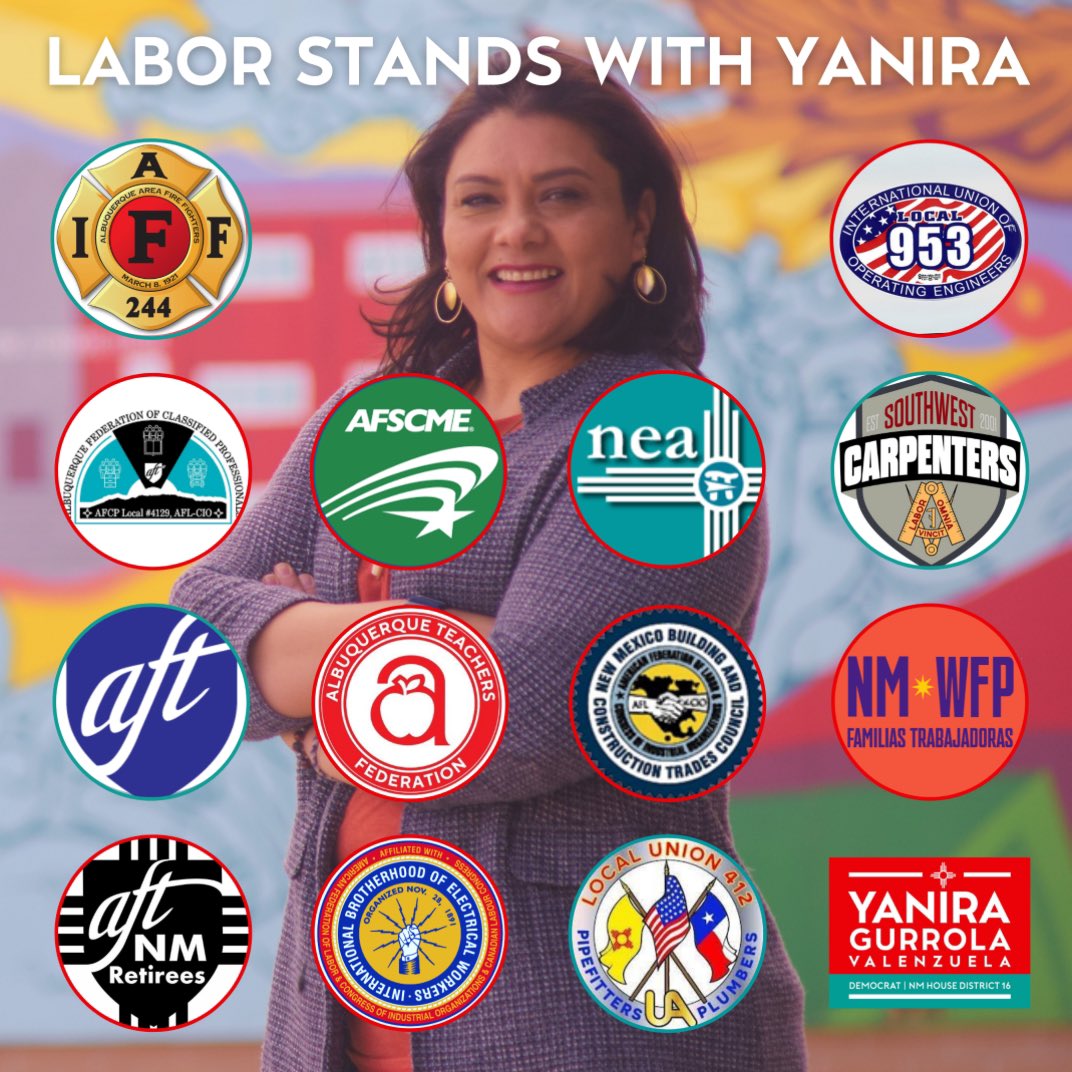 Thank you, Unions!
¡Feliz día del trabajo! ¡Gracias!
#todossomosescenciales #nmlegis#nmhd16