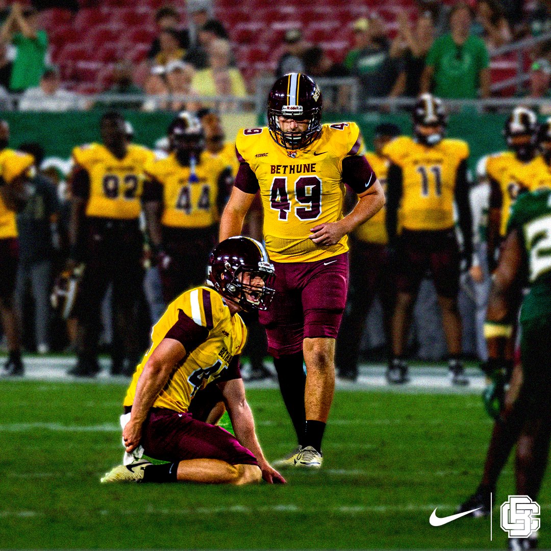 ๐ Bethune-Cookman Football (@bcugridiron) on Twitter photo ๐ ๐๐ถ๐ฐ๐ธ ๐ณ๐ผ๐ฟ ๐๐ต๐ฒ ๐๐ผ๐ผ๐ธ๐ ๐
On Saturday, Kicker Cade Hechter nailed a 4๏ธโฃ 8๏ธโฃ -yard field goal, the 8๏ธโฃth-longest in program history, and the longest by a Wildcat since 2005!
#๐๐๐๐ก๐๐๐ก๐๐๐๐ฉ๐จ | #๐๐ง๐๐ฎ๐๐ค๐๐๐ฉ๐๐๐ง ๐ ๐๐ถ๐ฐ๐ธ ๐ณ๐ผ๐ฟ ๐๐ต๐ฒ ๐๐ผ๐ผ๐ธ๐ ๐
On Saturday, Kicker Cade Hechter nailed a 4๏ธโฃ 8๏ธโฃ -yard field goal, the 8๏ธโฃth-longest in program history, and the longest by a Wildcat since 2005!
#๐๐๐๐ก๐๐๐ก๐๐๐๐ฉ๐จ | #๐๐ง๐๐ฎ๐๐ค๐๐๐ฉ๐๐๐ง