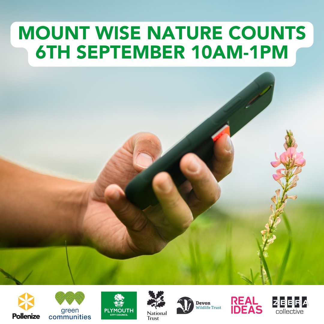 Pollenize (@pollenizecic) on Twitter photo The final Pollenize CIC and Green Communities 'Nature Counts' event is happening in Mount Wise this FRIDAY 6TH SEPTEMBER
A fantastic summer of wildlife surveys thanks to everyone that has been involved <a href="/NaturePlymouth/">Nature Plymouth</a> #plymouth
Sign up here 👉 tickettailor.com/events/polleni… The final Pollenize CIC and Green Communities 'Nature Counts' event is happening in Mount Wise this FRIDAY 6TH SEPTEMBER
A fantastic summer of wildlife surveys thanks to everyone that has been involved <a href="/NaturePlymouth/">Nature Plymouth</a> #plymouth
Sign up here 👉 tickettailor.com/events/polleni…