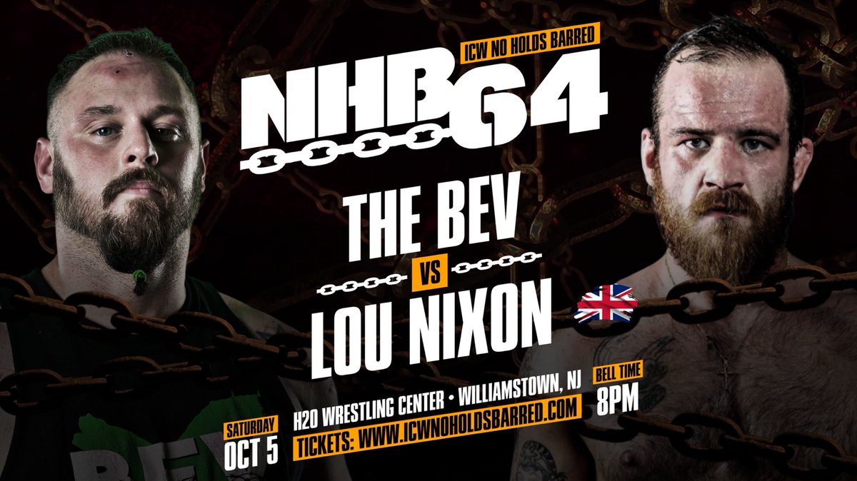NHBTheChains's tweet photo. 50 RETWEETS and we will ANNOUNCE the NEXT FIGHT for #NHB64 

🇺🇸 vs 🇬🇧 🌍 

LIVE!! SATURDAY October 5th - 
H2O Center - WILLIAMSTOWN NJ - 7PM 🚪- 8PM 🛎️

6 RESERVED SEATS LEFT!!

TICKETS - 
https://t.co/6gKBdgv8fd 

BRAND NEW SPONSORSHIP PACKAGES ARE AVAILABLE! DM US for RATES! https://t.co/wtMDEP4eqV