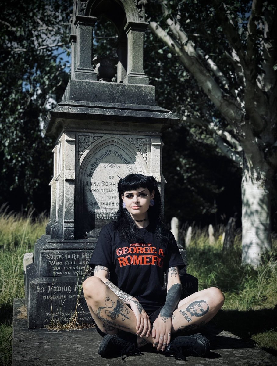 One of our best selling <a href="/Deadevilco/">Dead Evil Clothing</a> tee shirts is the Directed by George A Romero Tee. 

Love this photo Dii Fear sent us in this beautiful location! 

#HorrorCommunity