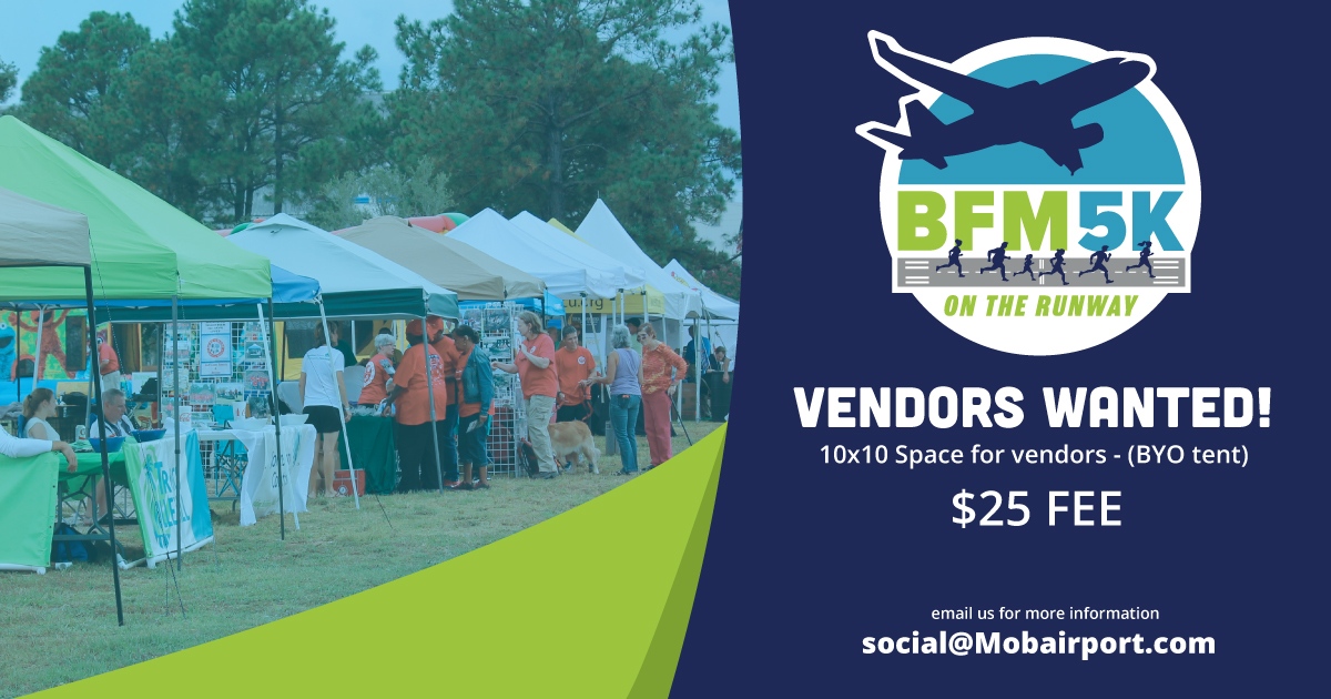 Local businesses, this one's for you! Set up a booth at our BFM 5K for just $25. 10x10 spaces available—bring your own tent and be part of the fun! 🏃‍♂️