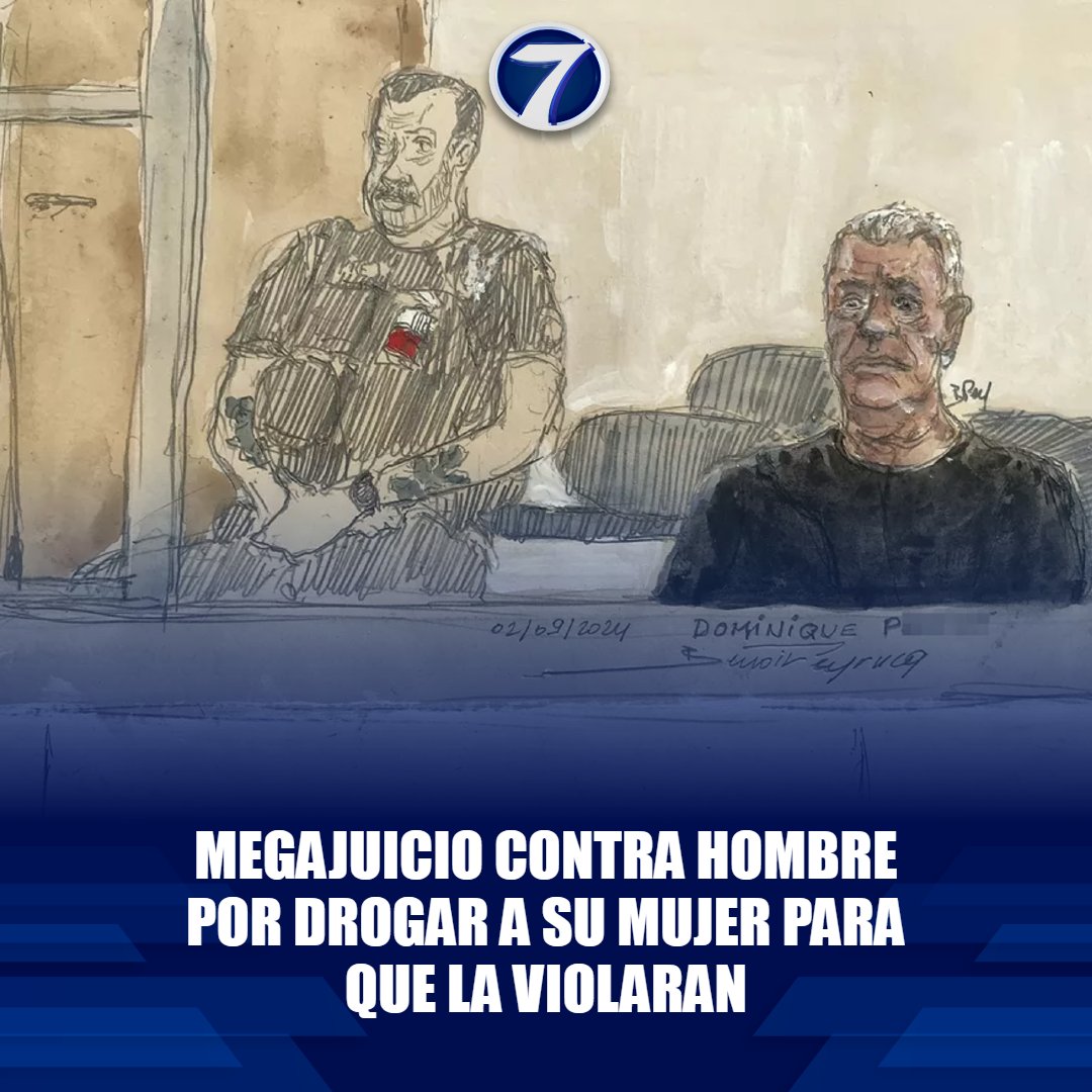 Noti7Guatemala's tweet photo. Megajuicio a acusado de #drogar a su #mujer para que la violaran desconocidos en #Francia 😥➡ https://t.co/jAOmKSX7FR https://t.co/8Txb3DWKlw