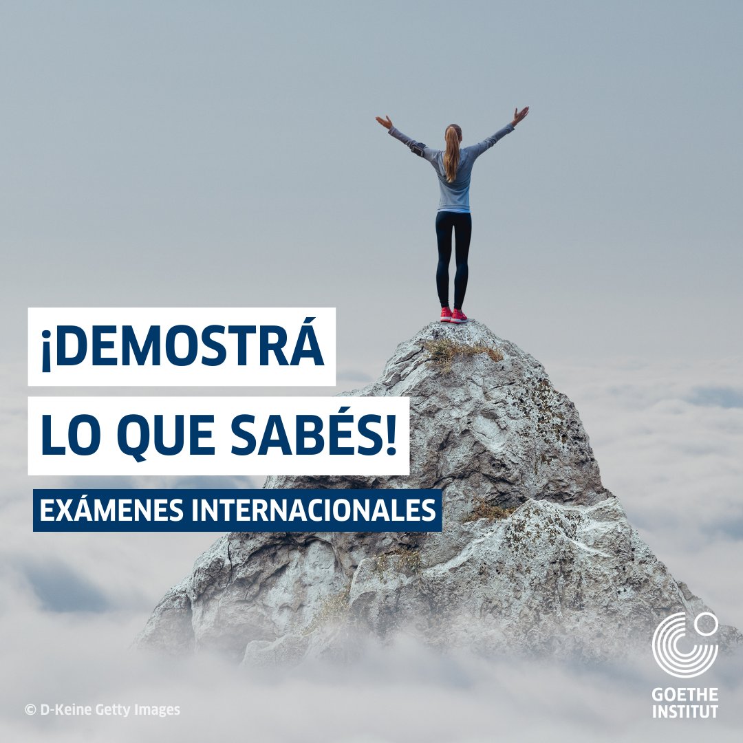 ✍️ ¿Necesitás un certificado de alemán para tu trabajo, tus estudios o la tramitación de un visado? ¡Aprovechá la instancia de exámenes internacionales de octubre para certificar tus conocimientos! 💪🚀⁣
goethe.de/ins/ar/es/sta/…