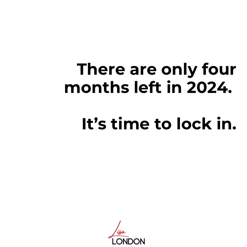 LisaJLondon's tweet photo. What does locking in for the rest of 2024 look like for you? 
🔒🔒🔒 https://t.co/wo7jgGdzKF