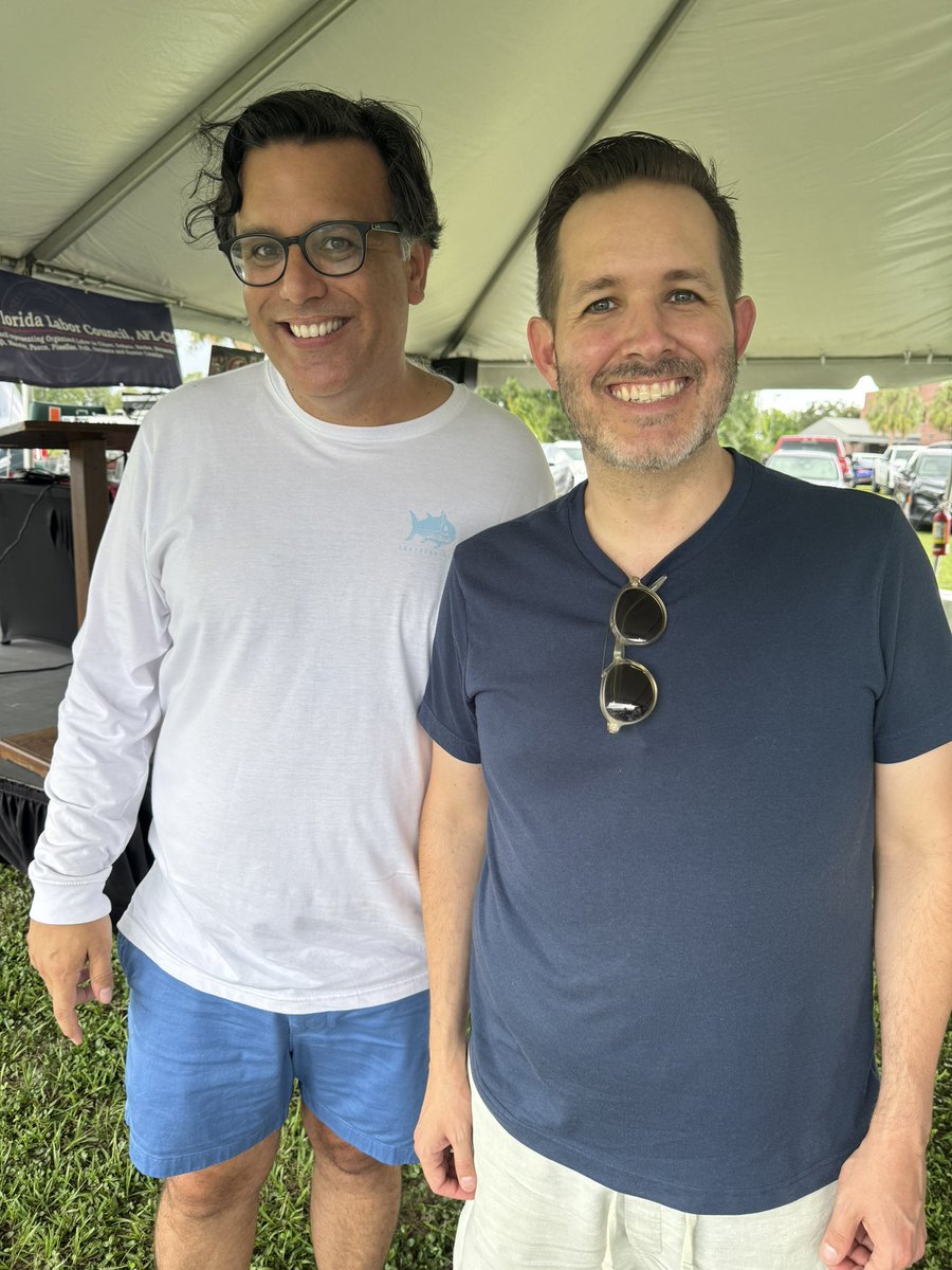 Great time at the <a href="/WCFLC/">West Central FL Labor Council 🤝</a> Labor Day picnic. Proud to be with many champions in office for working families, led by our US Rep. <a href="/KathyCastorFL/">Kathy Castor</a>.

It’s about respect &amp; dignity for those who get up every morning at the sound of the bell, give all on the job &amp; raise their families.