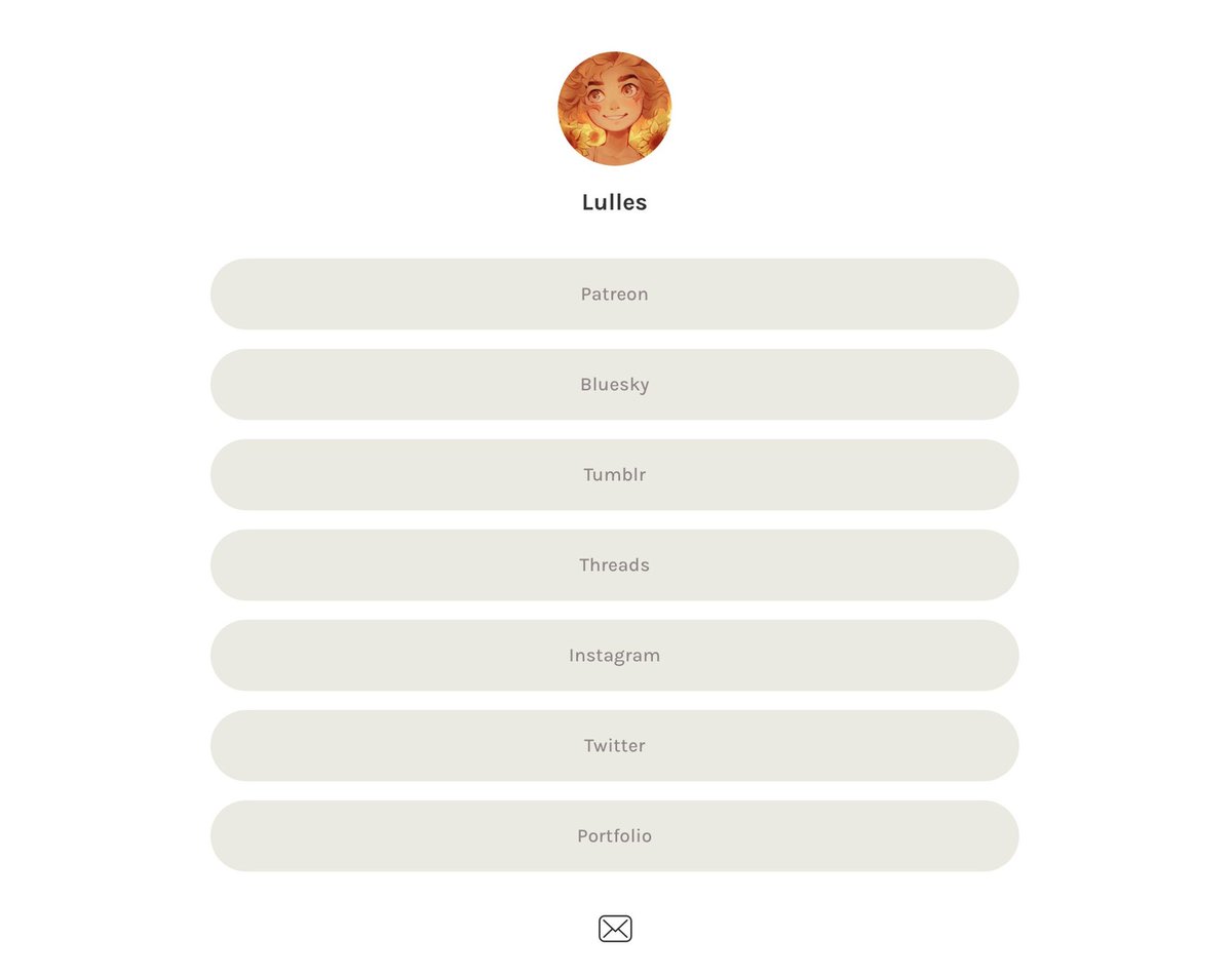 Hi everyone! In case twi— I mean X gets blocked here too, here are other places you can find me! linktr.ee/lulles