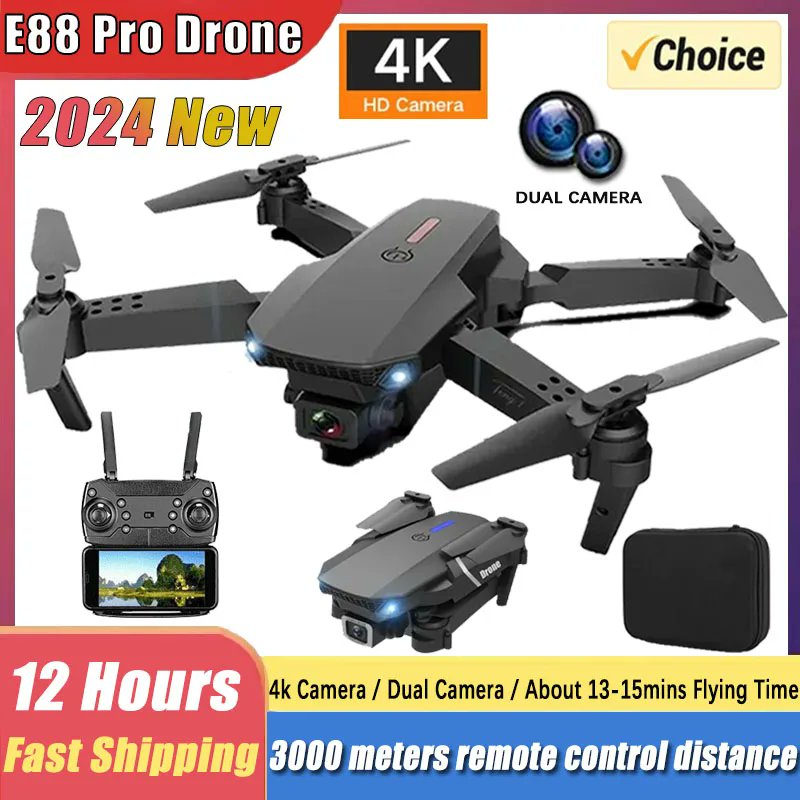 BabySmilesstore's tweet photo. Want to capture breathtaking aerial shots? The E88Pro RC Drone with 4K resolution, dual 1080P cameras, and WiFi FPV offers professional quality and convenience. Check it out: E88Pro RC Drone #DronePhotography #TechGadgets https://t.co/HfqJD8DR5G