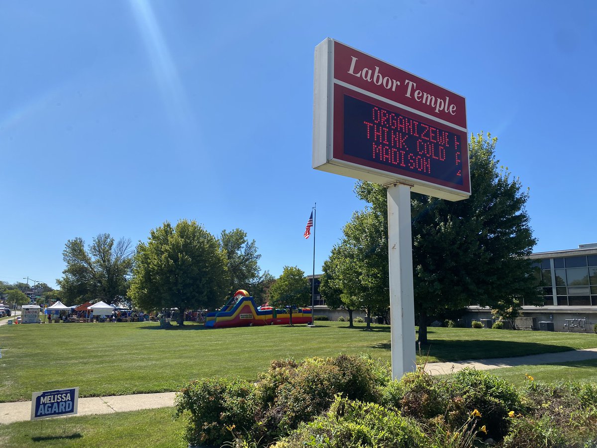 Celebrating Labor Day today? 

Come say hello at LaborFest this afternoon! There's food carts, music, beer, tents, organizing resources... all in the name of worker solidarity. 

WORT has a booth in the tent area, with reporters from our labor news show Madison Labor Radio.