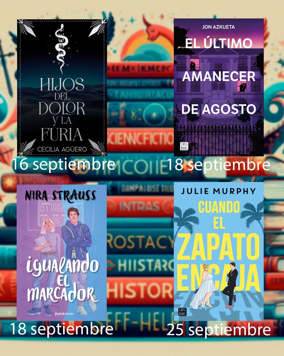 CanalProsaVerso's tweet photo. #hijosdeldolorylafuria @c3c1l1a_aguero #elúltimoamanecerdeagosto @JonAzkueta #igualandoelmarcador @NiraStrauss #cuandoelzapatoencaja @andimJULIE https://t.co/3SeEWfzTcs