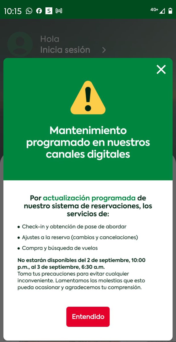 AdrianAyala27's tweet photo. Hola @VivaAerobus como puedo obtener mi pase si el sistema está en mantenimiento? https://t.co/2GtF1NGu20