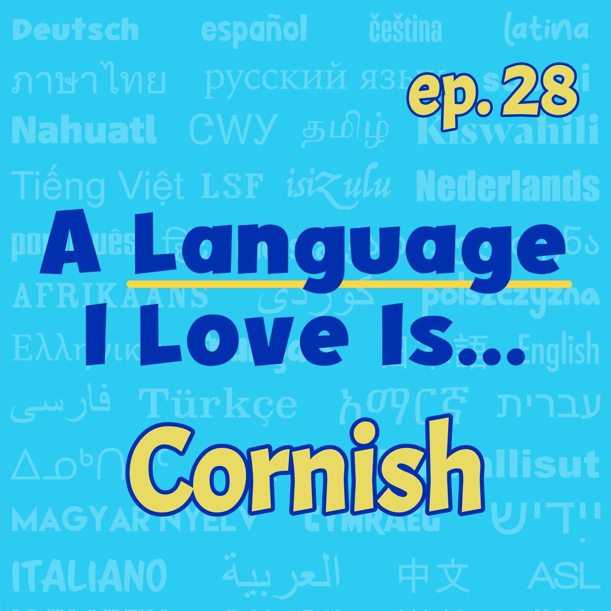 Dydh da! An all-new episode of the language-loving podcast is up and it's a return to the Celtic languages – this time, it's Cornish.

This was the choice of my guest, Daniel Prohaska, opera singer and Kernewek-xpert.

Acast:shows.acast.com/a-language-i-l…
Spotify:open.spotify.com/episode/7fEnWP…