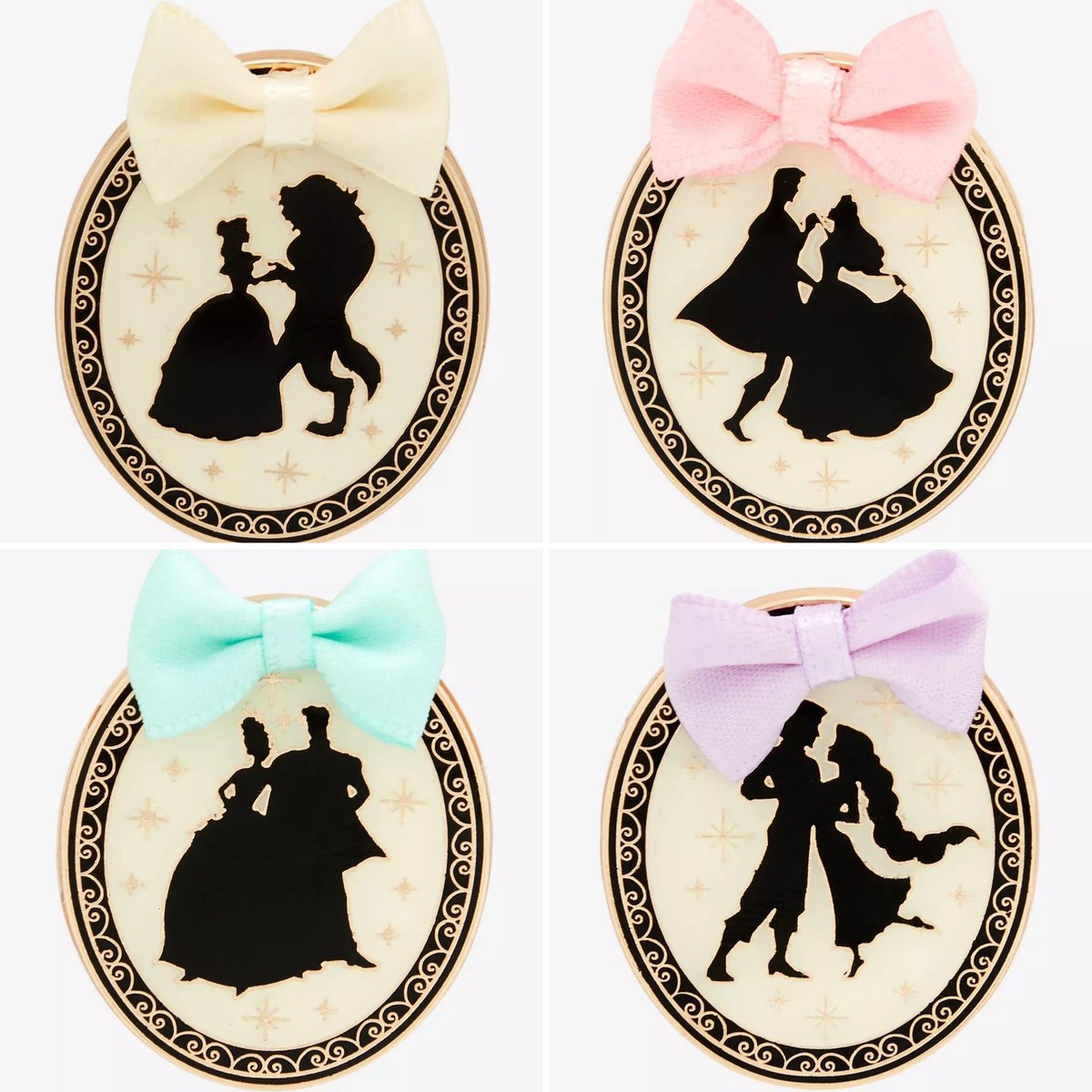New Disney Princess silhouette frame pins at BoxLunch:  https://t.co/PbjxjGjCXg, image size:1200x1200