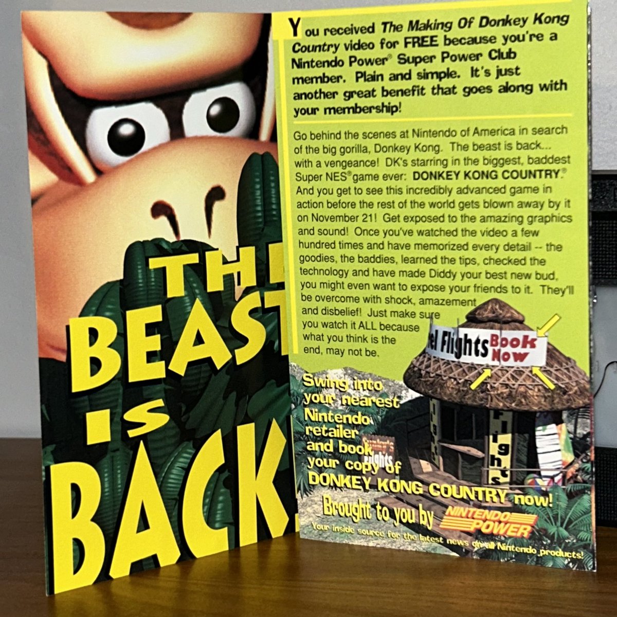 WisestWizards's tweet photo. VHSeptember Day 1: Let the Games Begin! Donkey Kong Country Exposed from Nintendo Power. I was obsessed with this VHS tape. I studied it. I lived it. I went on to win the 1995 Blockbuster Video Game Championship, and I will never stop bragging about it. #VHSeptember #SNES https://t.co/jESy6kkwbw