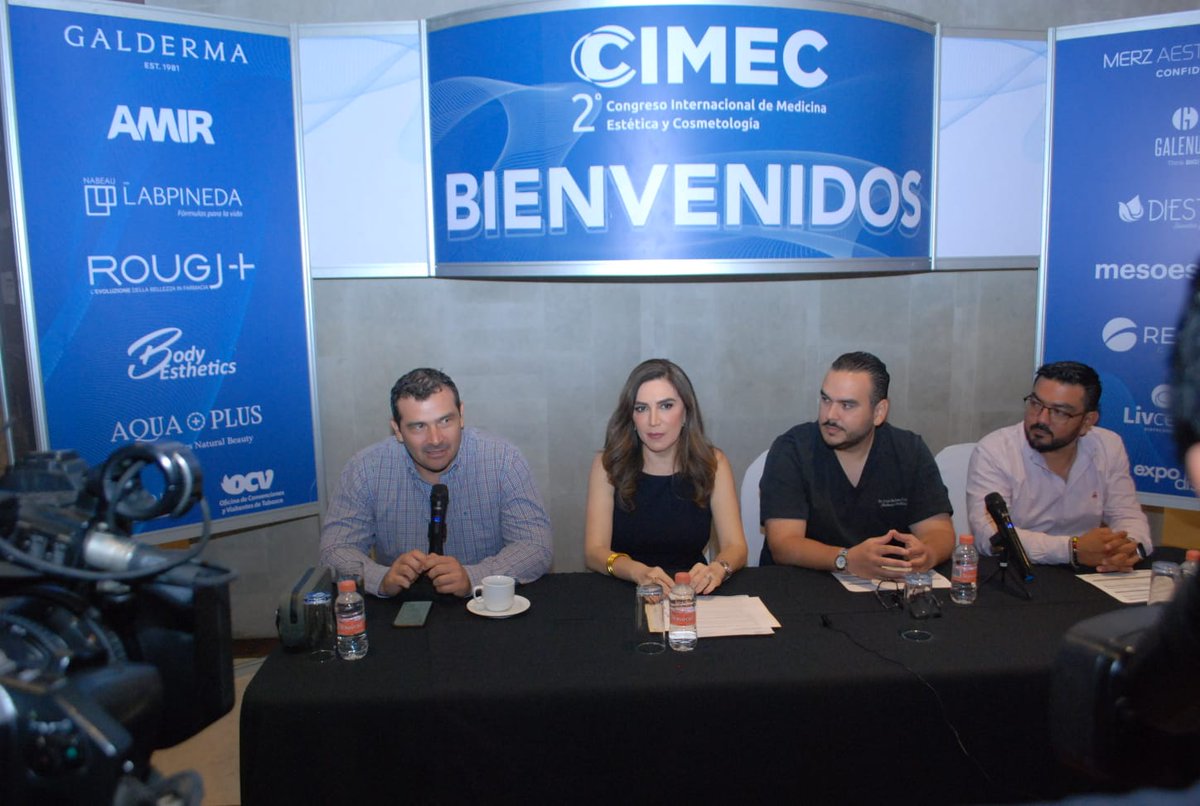 heraldodetab's tweet image. 🔴#Entérate | De manera oficial se presenta el 2do Congreso Internacional de Medicina Estética y Cosmetóloga (#CIMEC) que se efectuará el 20 y 21 de septiembre en #Villahermosa.

El evento contempla por lo menos 25 expositores.

📸  Javier Chávez