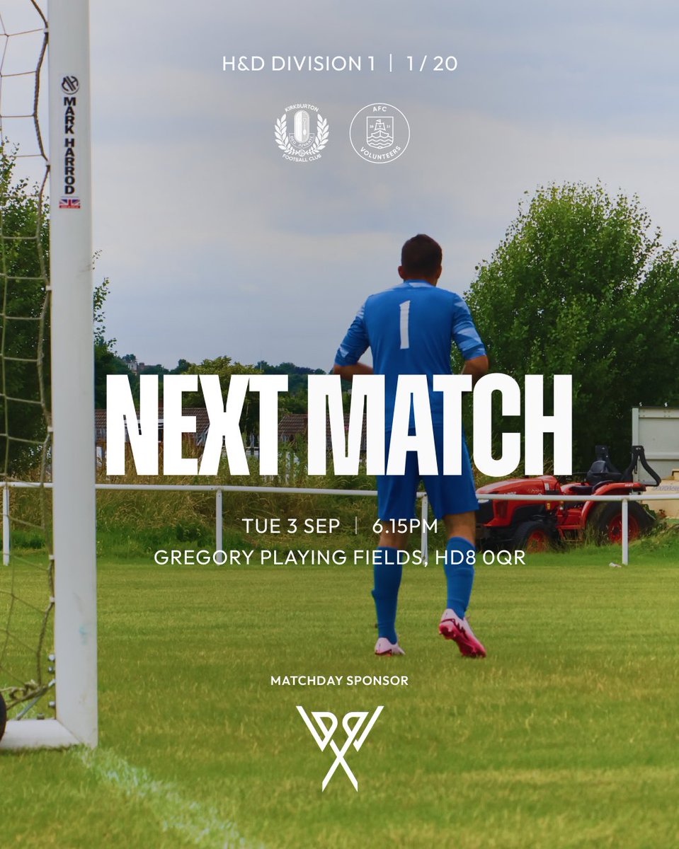 AfcVolunteers's tweet photo. A new season begins tomorrow. 😀

🆚 Kirkburton 
⏰ Tuesday 3rd Sept • 6.15pm
🏟 Gregory Playing Fields, HD8 0QR
🏆 Huddersfield &amp; District - Div 1

#UTV https://t.co/1YxVcXNlIz