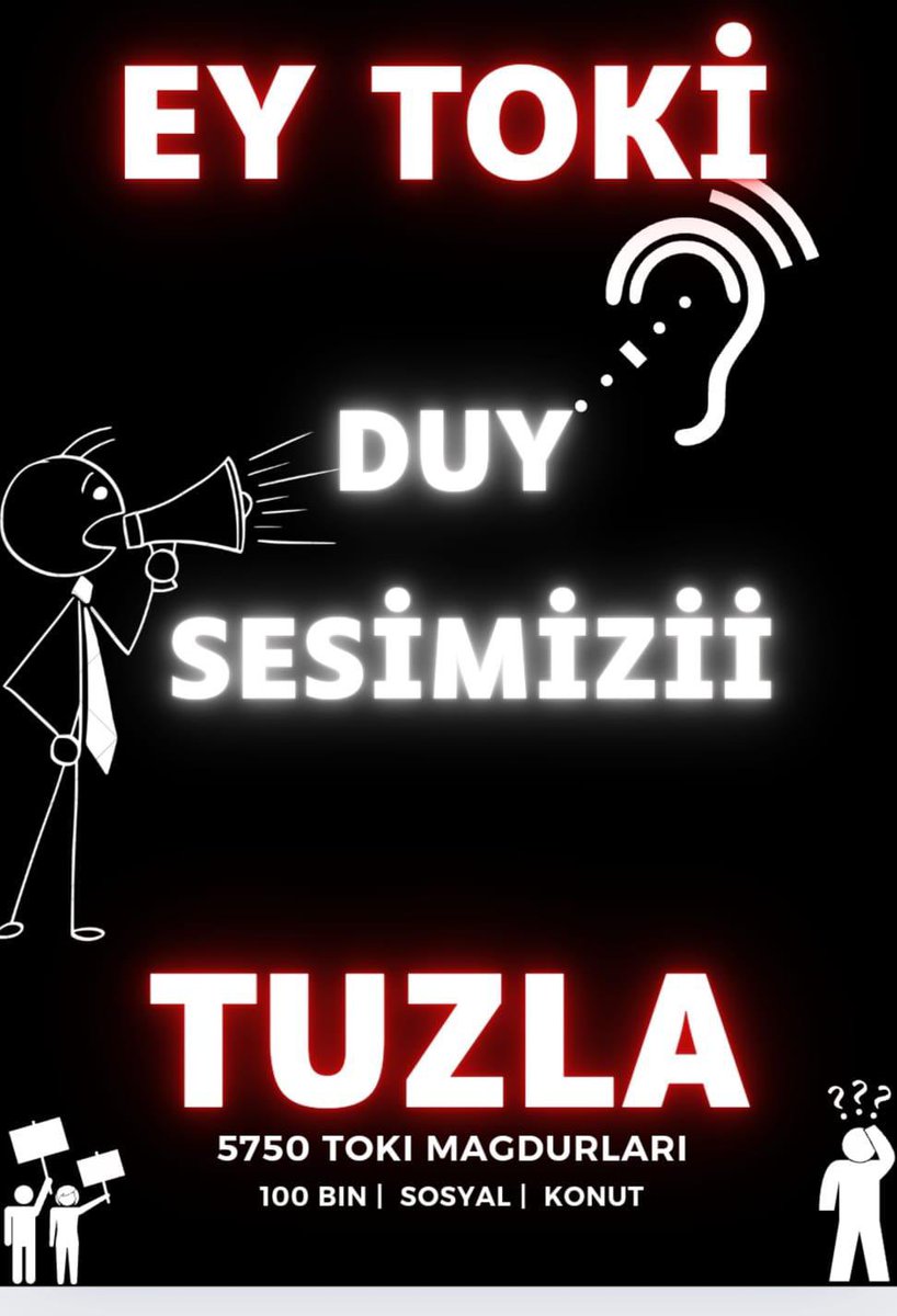 artık sesimiz duyun mağduriyeti durdurun büyük İstanbul depremi kapıdayken bizim şartlarımızı dahada fazla zorlaştırmayın <a href="/csbgovtr/">T.C. Çevre, Şehircilik ve İklim Dğş. Bakanlığı</a> <a href="/Toki_Kurumsal/">TOKİ</a> <a href="/murat_kurum/">Murat KURUM</a> <a href="/mlsungur/">M. Levent Sungur</a> <a href="/Ayhan19Karaca/">Ayhan Karaca</a> <a href="/ZeybekciNihat/">Nihat Zeybekci 🇹🇷</a>  <a href="/Akparti/">AK Parti</a> 
#tuzla5750magdurları
